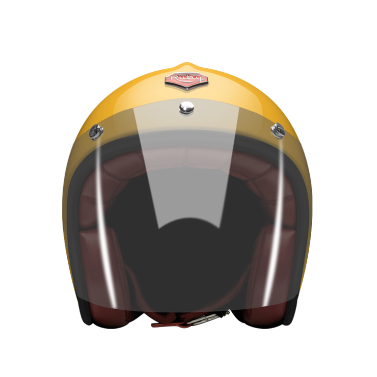 Open-Face-Louis-Lumiere-yellow-helmet-front-Light-brown