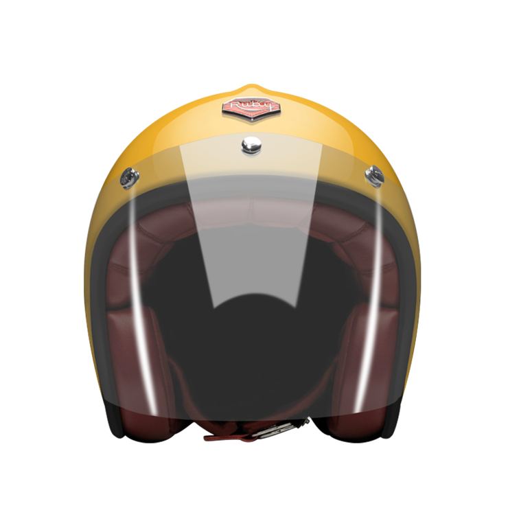 Open-Face-Louis-Lumiere-yellow-helmet-front-Transparent