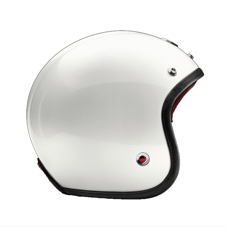 Side View of Ruby Open Face Gabriel Helmet