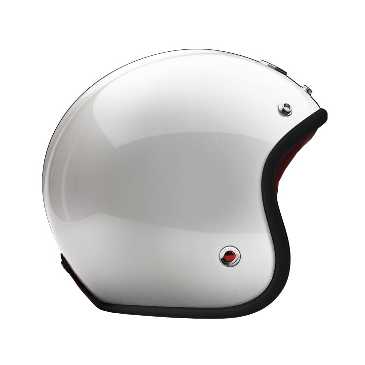 Side View of Ruby Open Face Mont Thabor Helmet