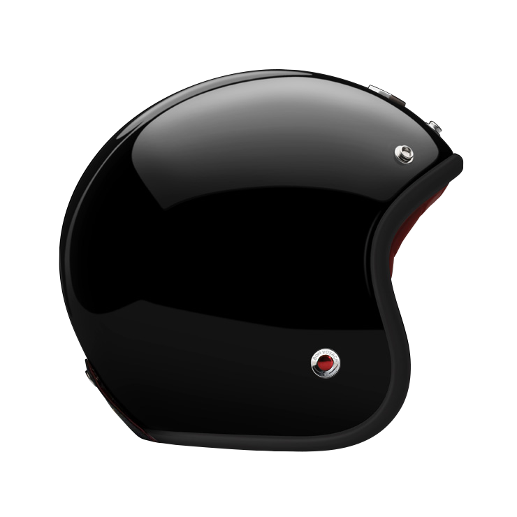 Side View of Ruby Open Face Raspail Helmet