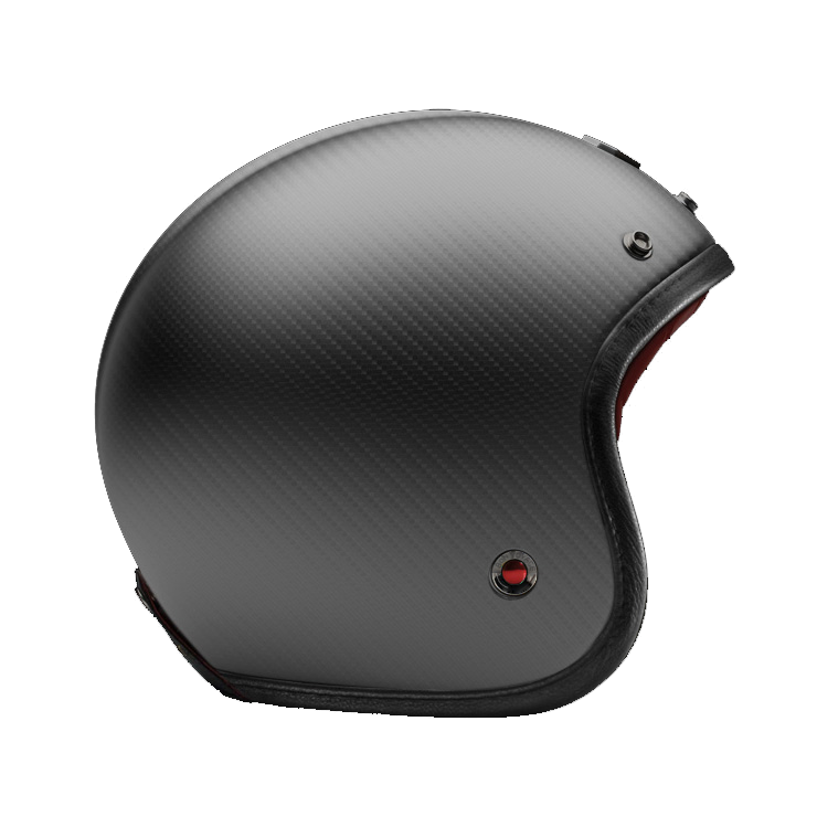 Side View of Ruby Open Face St Roc Helmet