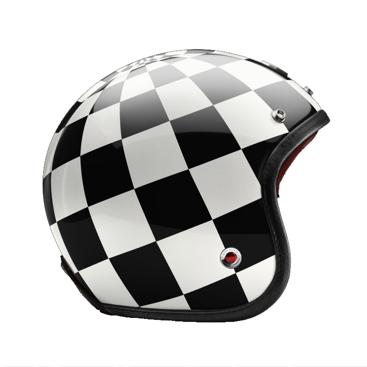 Side View of Ruby Open Face Victoires Helmet