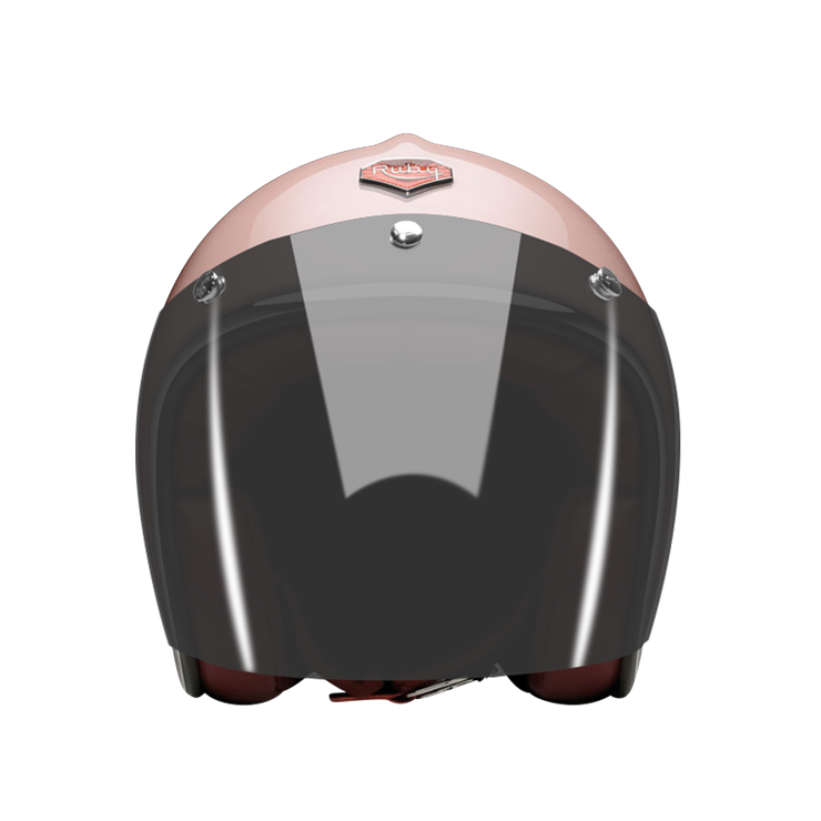 Open-Face-Cambon-helmet-front-Dark-brown