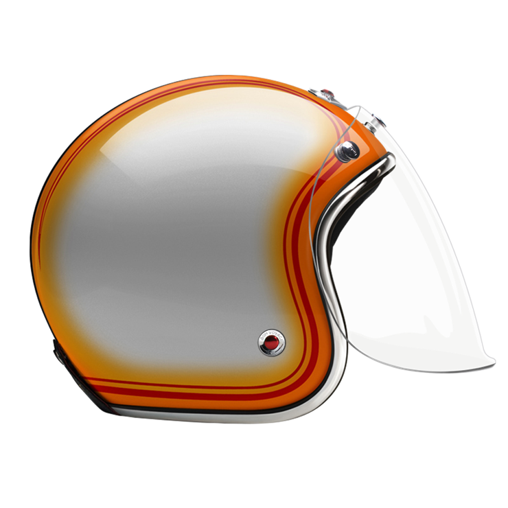 Open Face Daytona-helmet-side-clear smoke