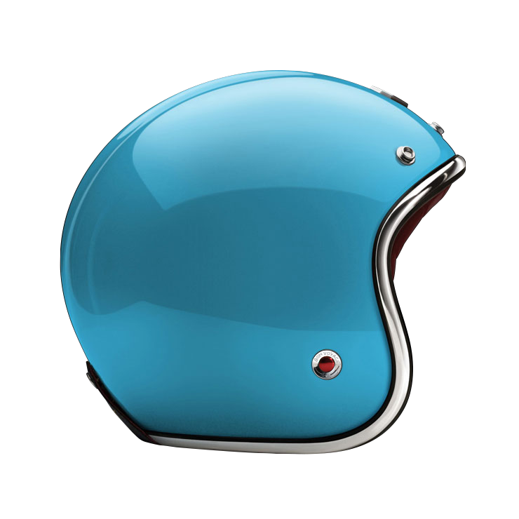 Side View of Ruby Open Face Belleville Helmet