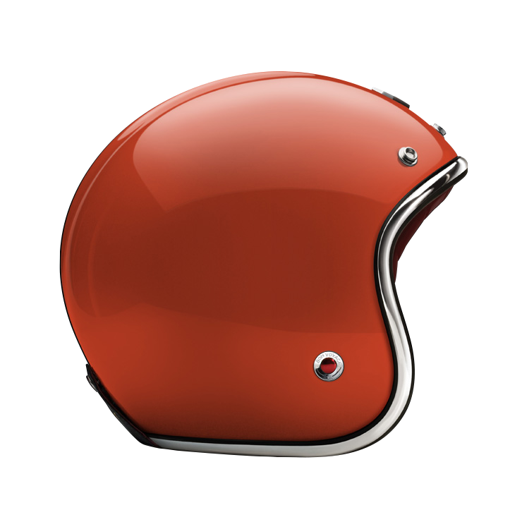 Side View of Ruby Open Face Capucines Helmet