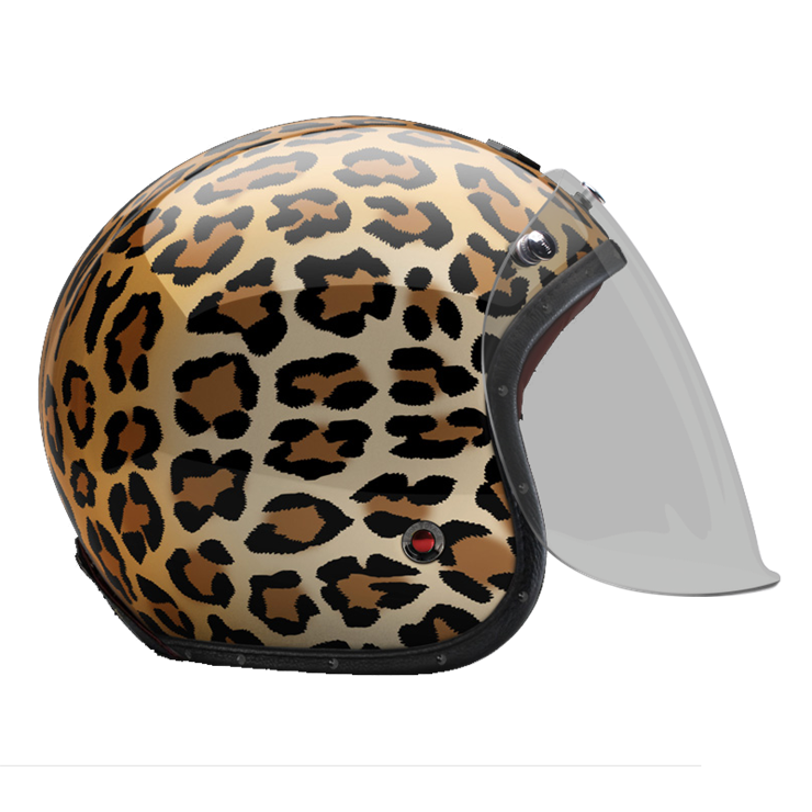 Leopard bike helmet deals