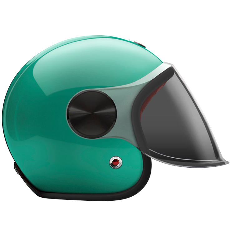 Side View of Ruby Jet Turenne Helmet