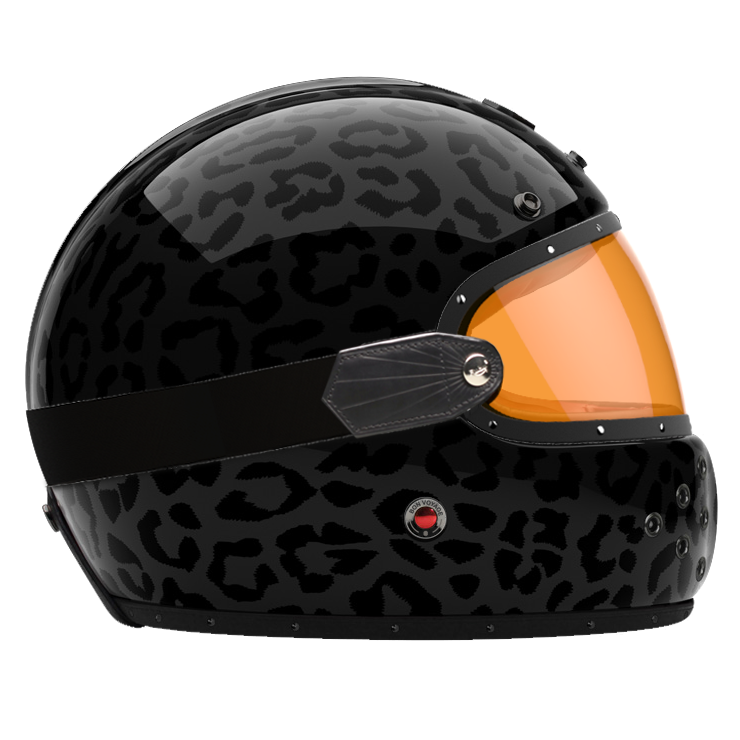 Side View of Ruby Full Face Panther Helmet