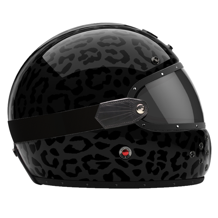 Side View of Ruby Full Face Panther Helmet