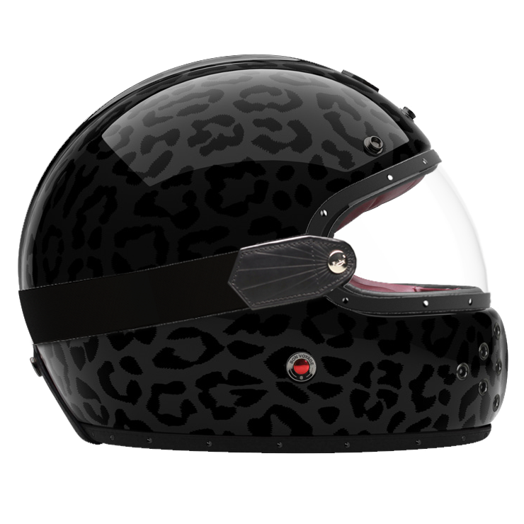 Side View of Ruby Full Face Panther Helmet