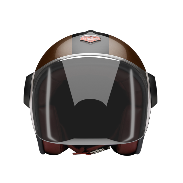 Jet Algiedi Prima-helmet-front-dark smoke