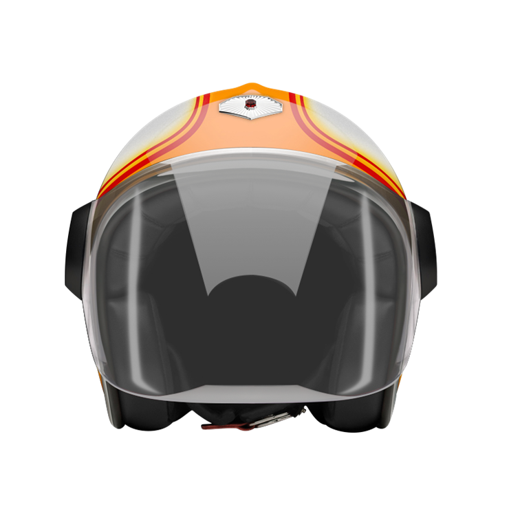 Jet Daytona-helmet-front-Light smoke