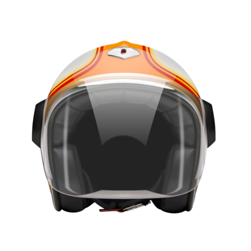 Jet Daytona-helmet-front-clear smoke