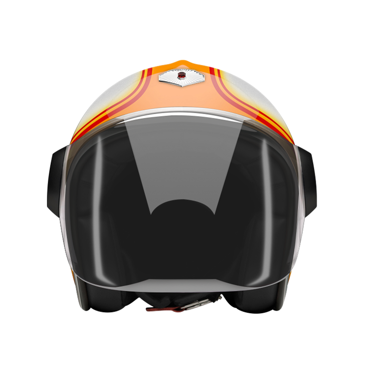 Jet Daytona-helmet-front-dark smoke