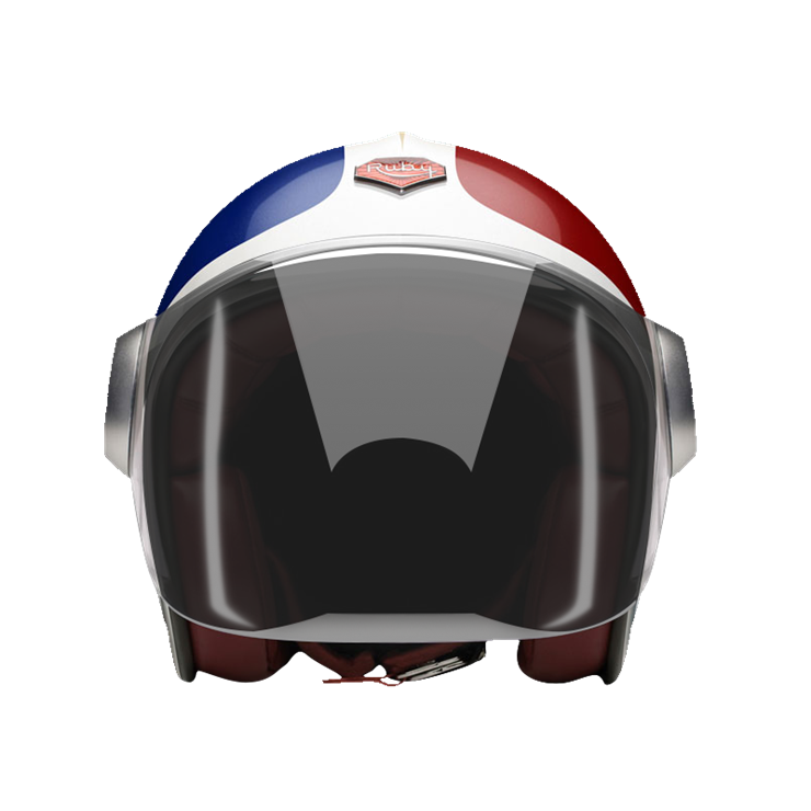Jet France-helmet-front-dark smoke