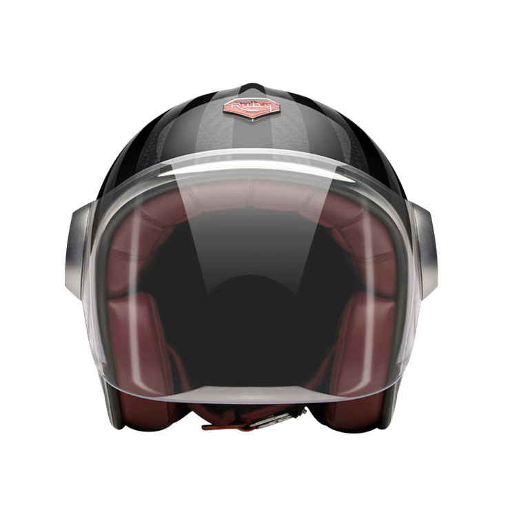 Jet Ginza-helmet-front-clear smoke