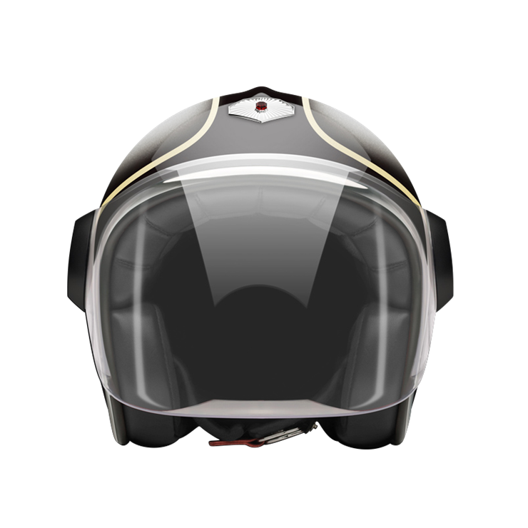 Jet Lerchenauer-helmet-front-clear smoke