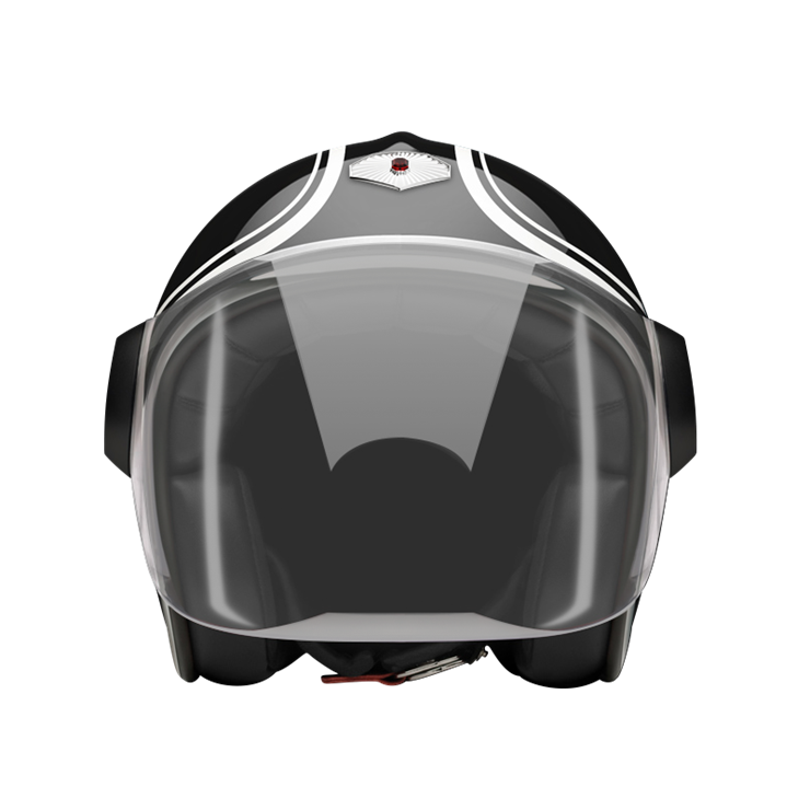 Jet Munchen-helmet-front-Light smoke