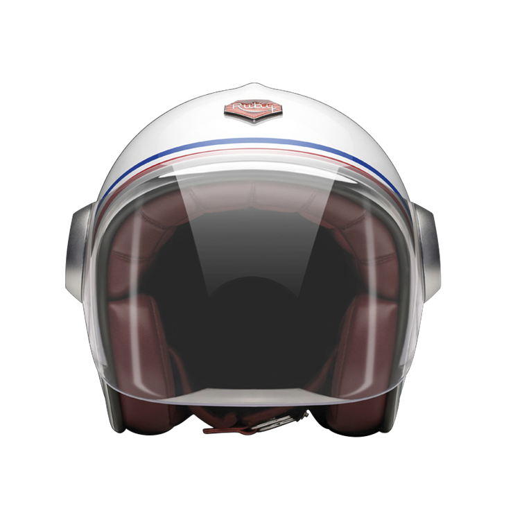 Jet Republique-helmet-front clear smoke