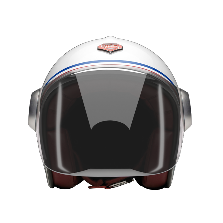 Jet Republique-helmet-front dark smoke