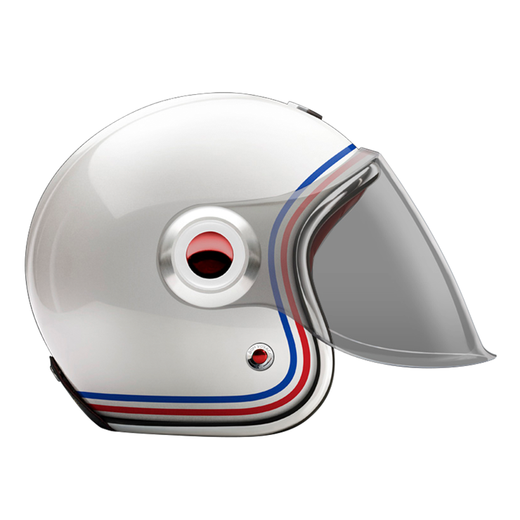 Jet Republique-helmet-side Light smoke