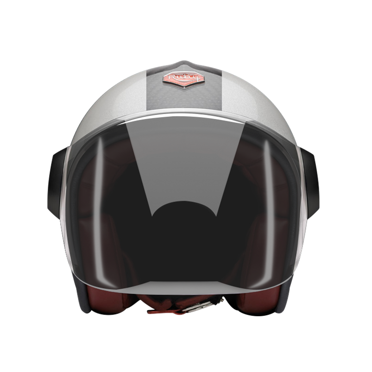 Jet Vega-helmet-front-dark smoke