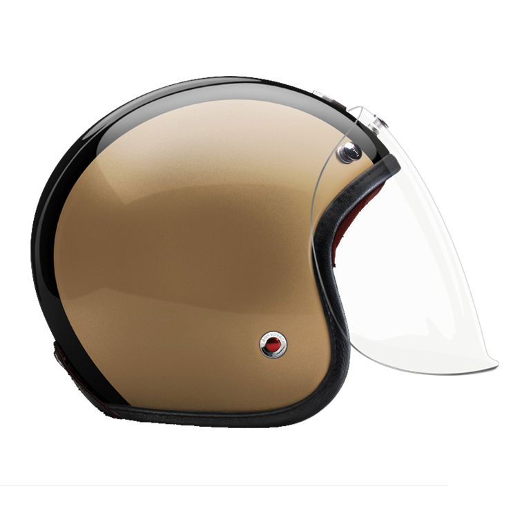 Open Face Asterion-helmet-side-clear smoke