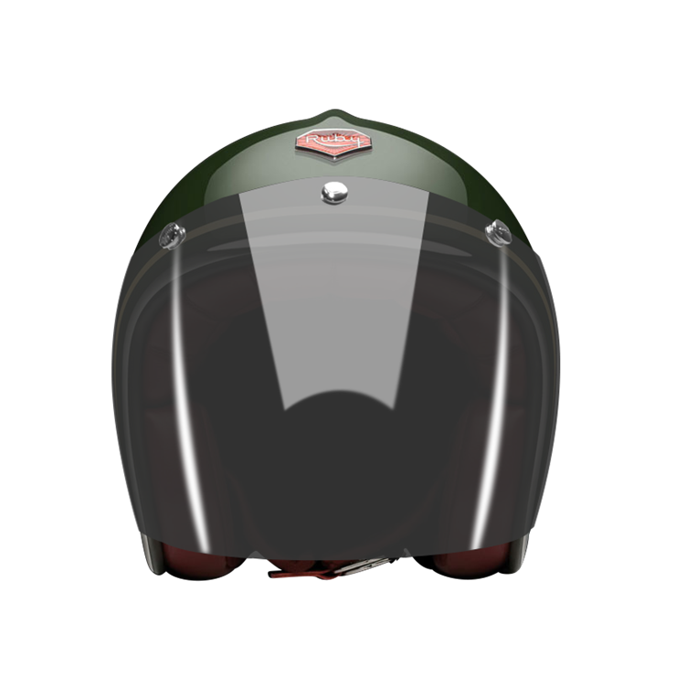 Open Face Auteuil-helmet-front-dark smoke