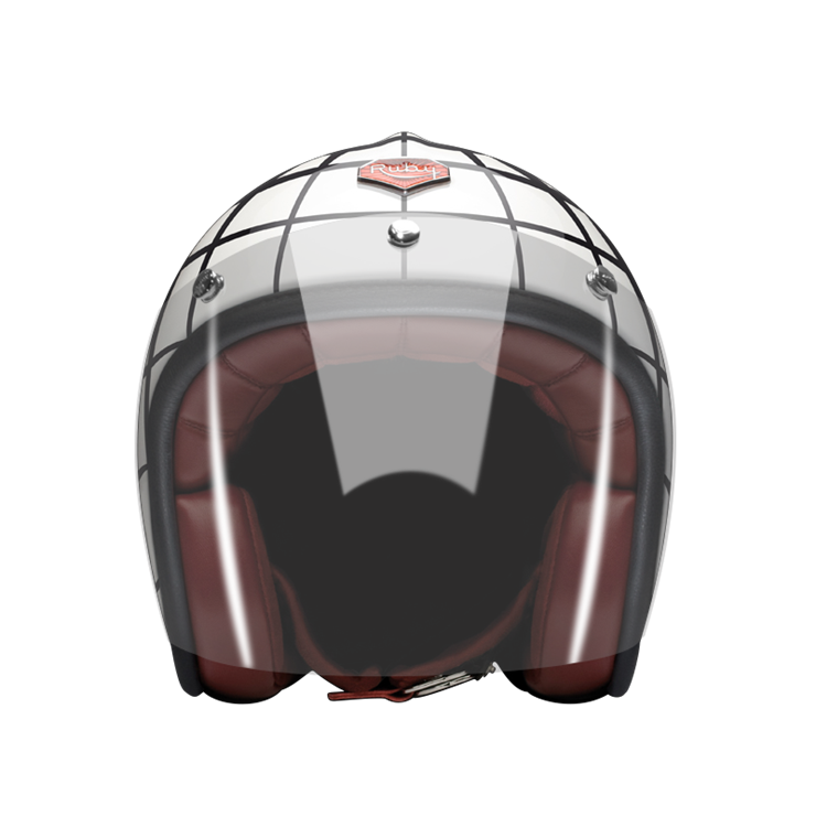 Open Face Barbican-helmet-front-clear smoke