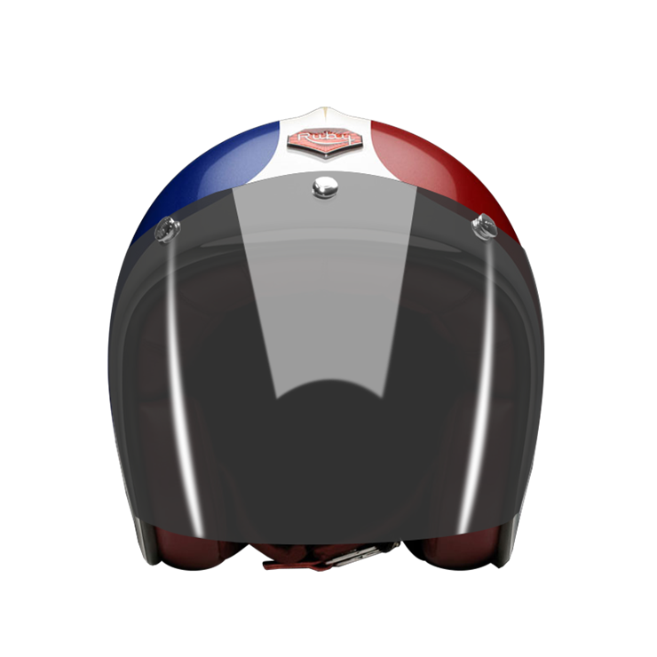 Open-Face-France-helmet-front-Dark-brown