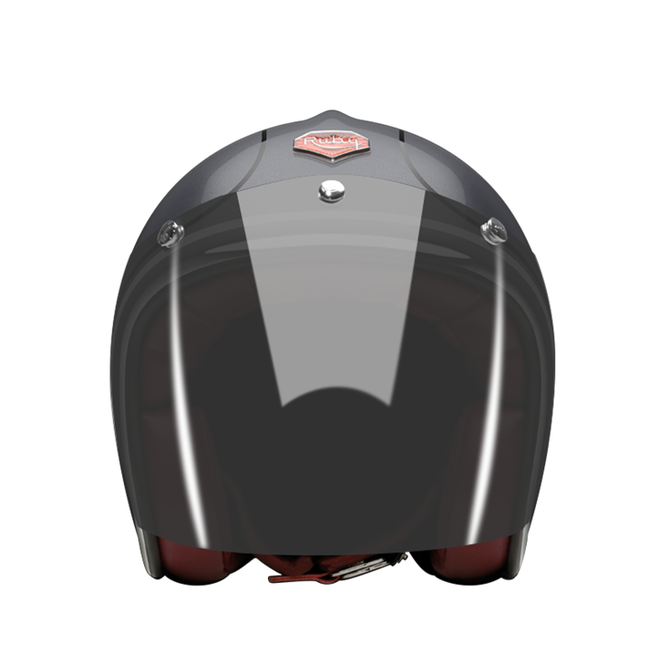 Open-Face-Matignon-helmet-front-Dark-brown