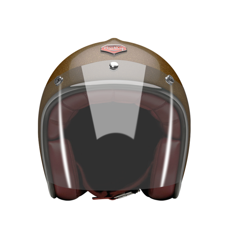 Open-Face-Trocadero-helmet-front-Light-brown