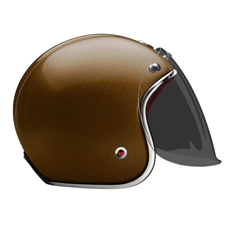 Open-Face-Trocadero-helmet-side-Dark-brown