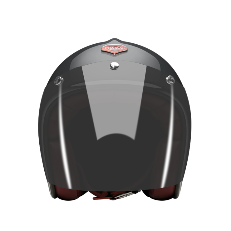 Open-Face-Voltaire-helmet-front-Dark-brown