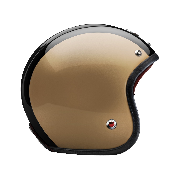 Side View of Ruby Open Face Asterion Helmet