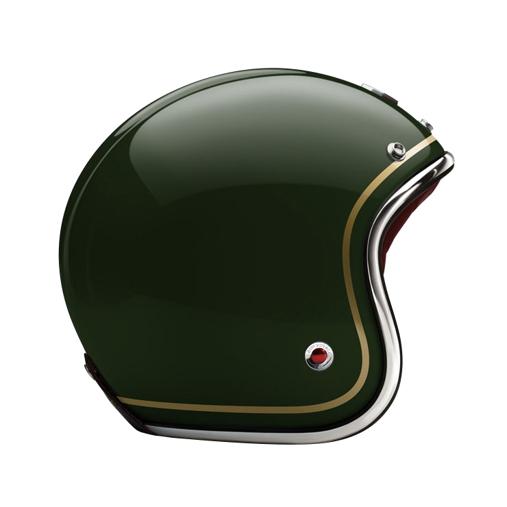 Side View of Ruby Open Face Auteuil Helmet