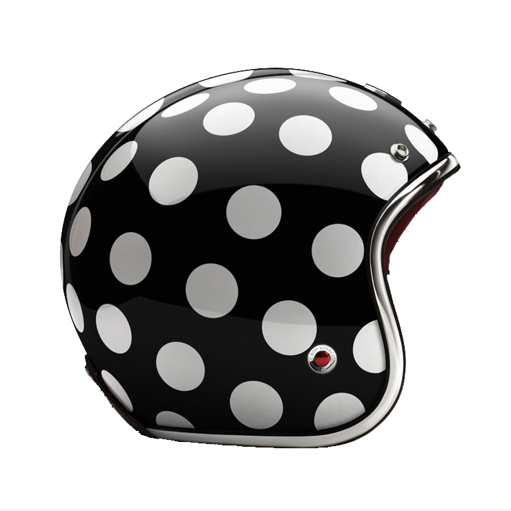 Side View of Ruby Open Face Grenelle Helmet