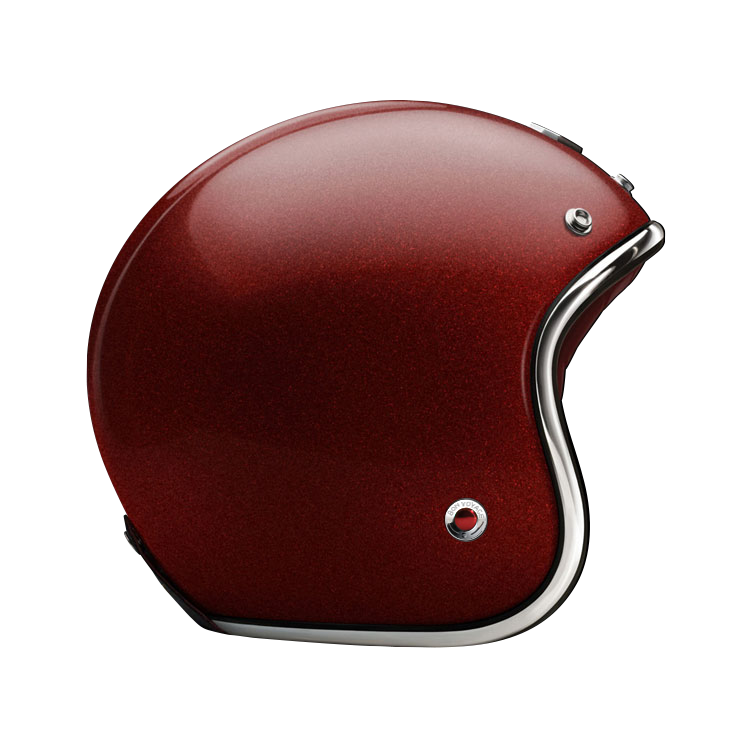 Side View of Ruby Open Face Pigalle Helmet