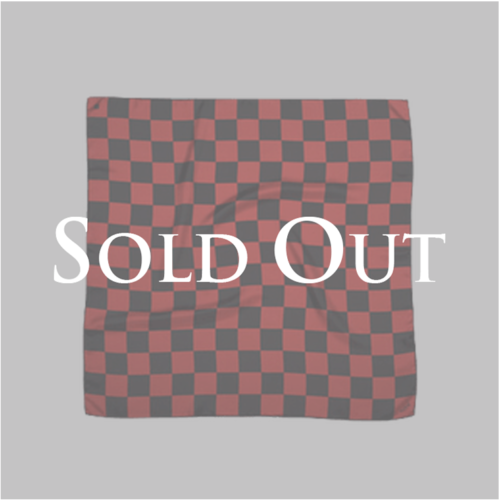 Ruby silk scarf Damier Black & Red