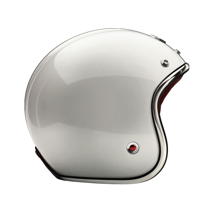 Side View of Ruby Open Face St Honoré Helmet