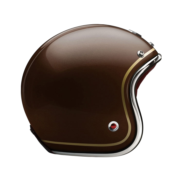 Side View of Ruby Open Face St Jacque Helmet