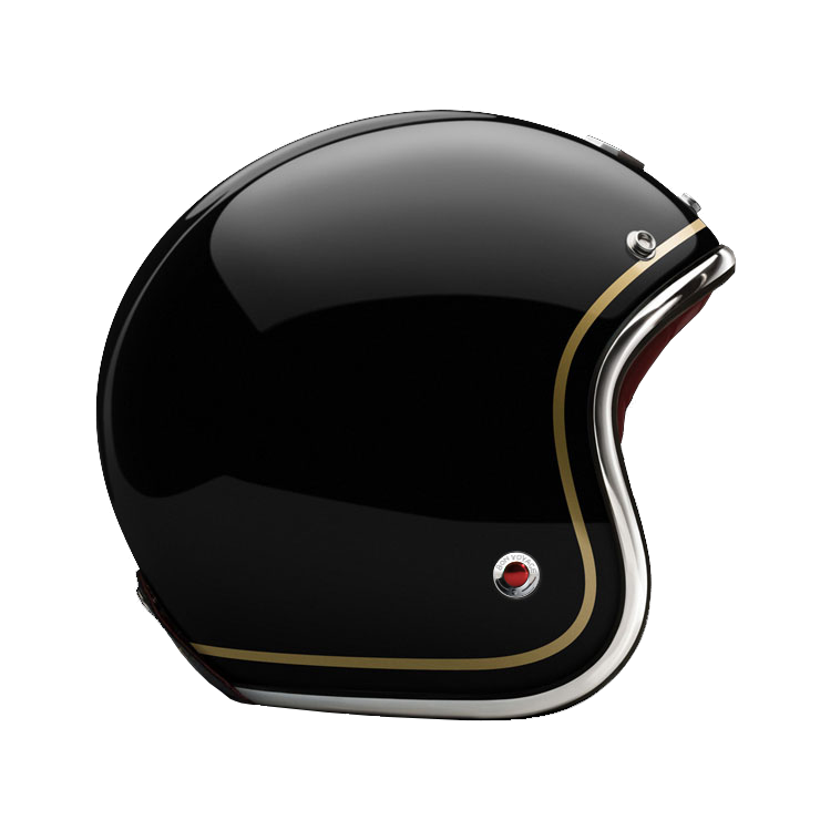 Side View of Ruby Open Face St Pères Helmet