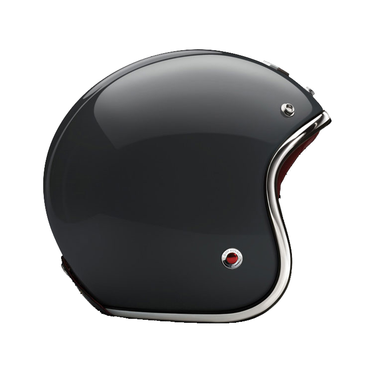 Side View of Ruby Open Face Voltaire Helmet