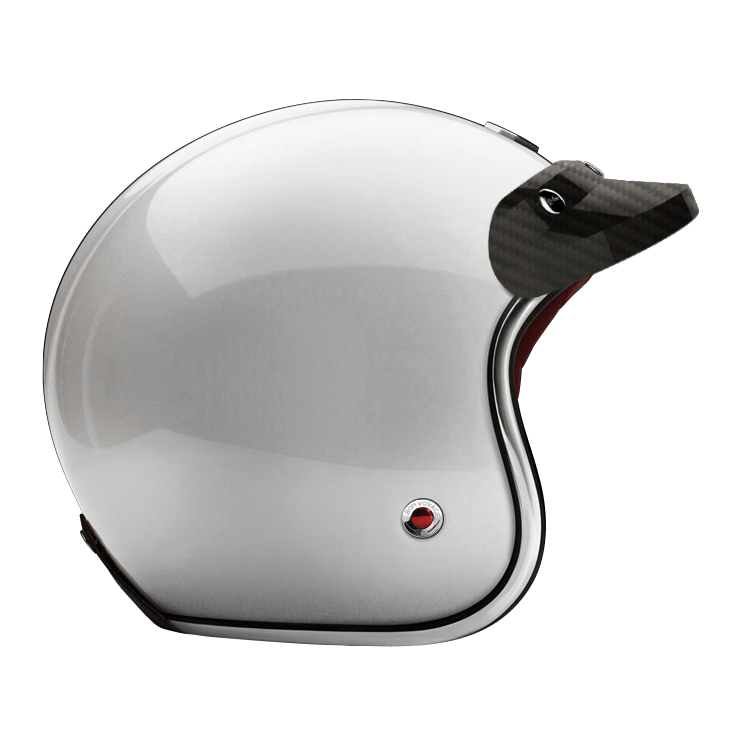 Peak visor glossy varnished carbon Of Ruby Helmet-P