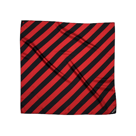 Ruby Bandit silk scarf Bigbinaire Red & Black