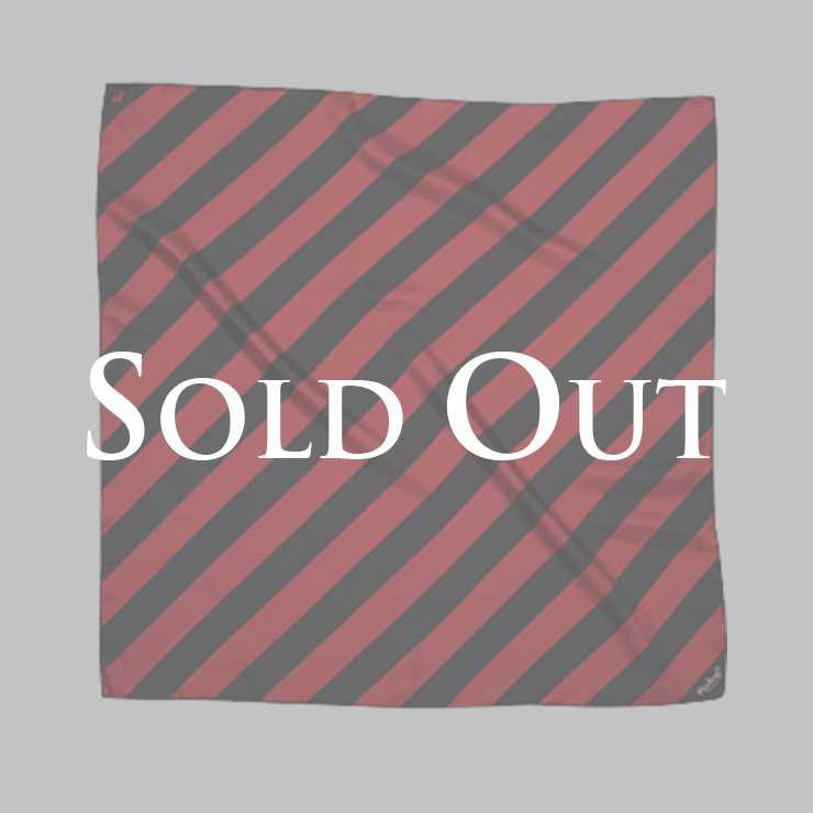 Ruby Bandit silk scarf Bigbinaire Red & Black