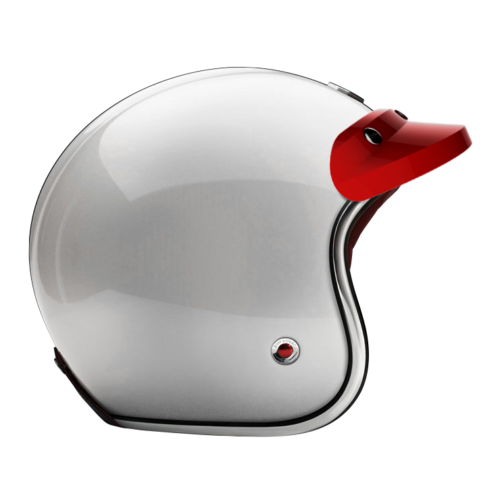 Peak visor lacquered glossy Hérold red