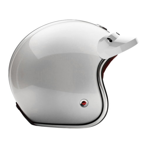 Peak visor lacquered glossy white